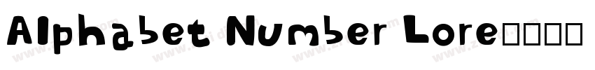 Alphabet Number Lore字体转换